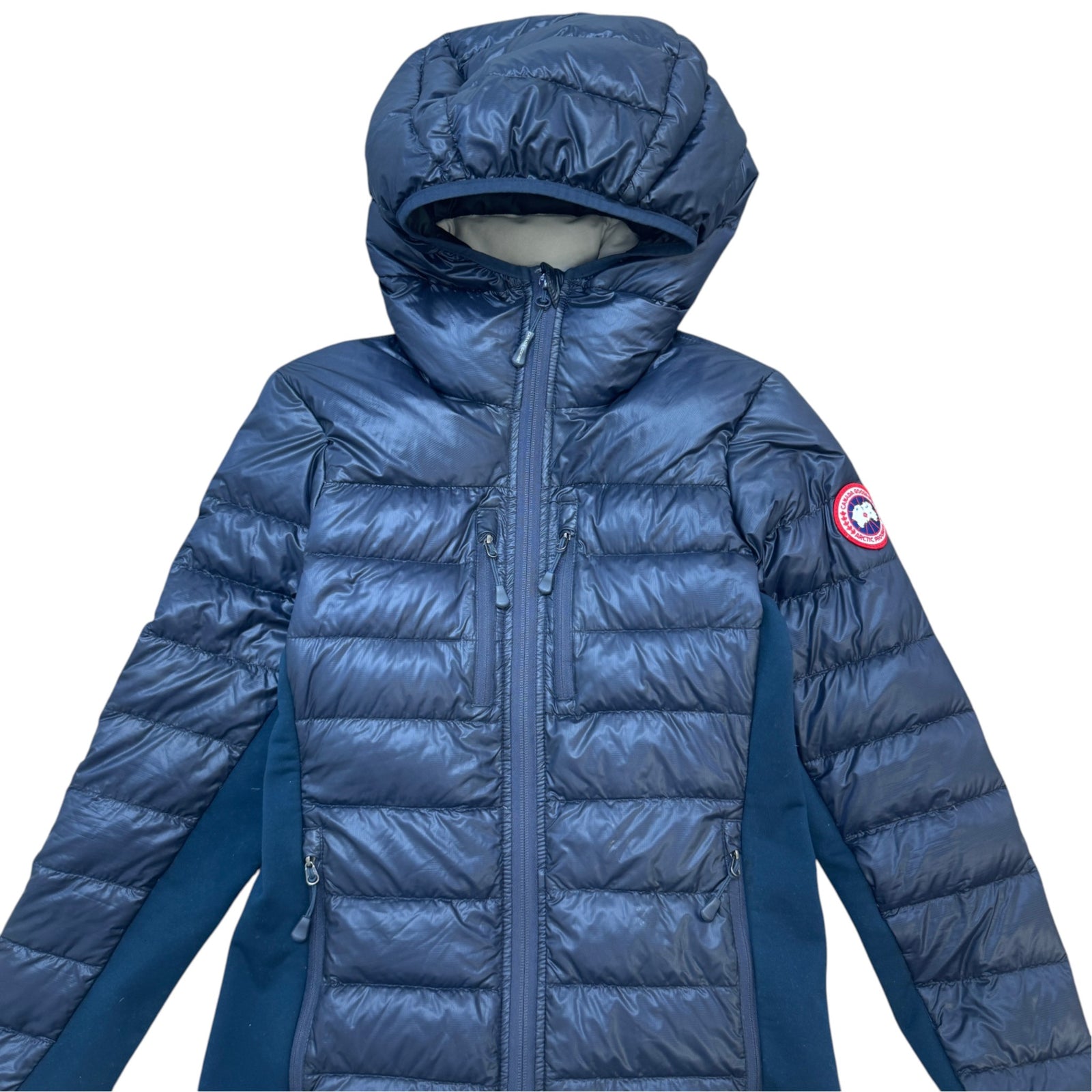 Women's HyBridge Lite Hoody Down Jacket Navy Size S / UK 8 - Photo 4
