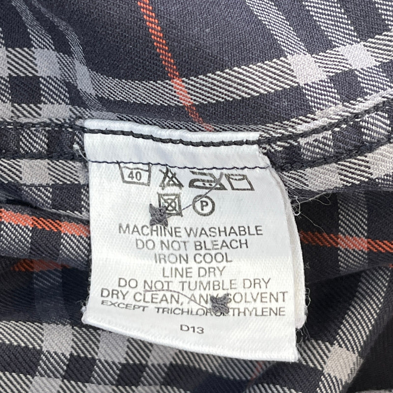 Men's London Nova Check Long Sleeve Shirt Navy Size M