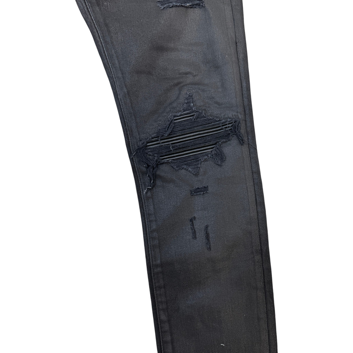 Men's Waxed MX1 Jeans Black Size W31 - Photo 5