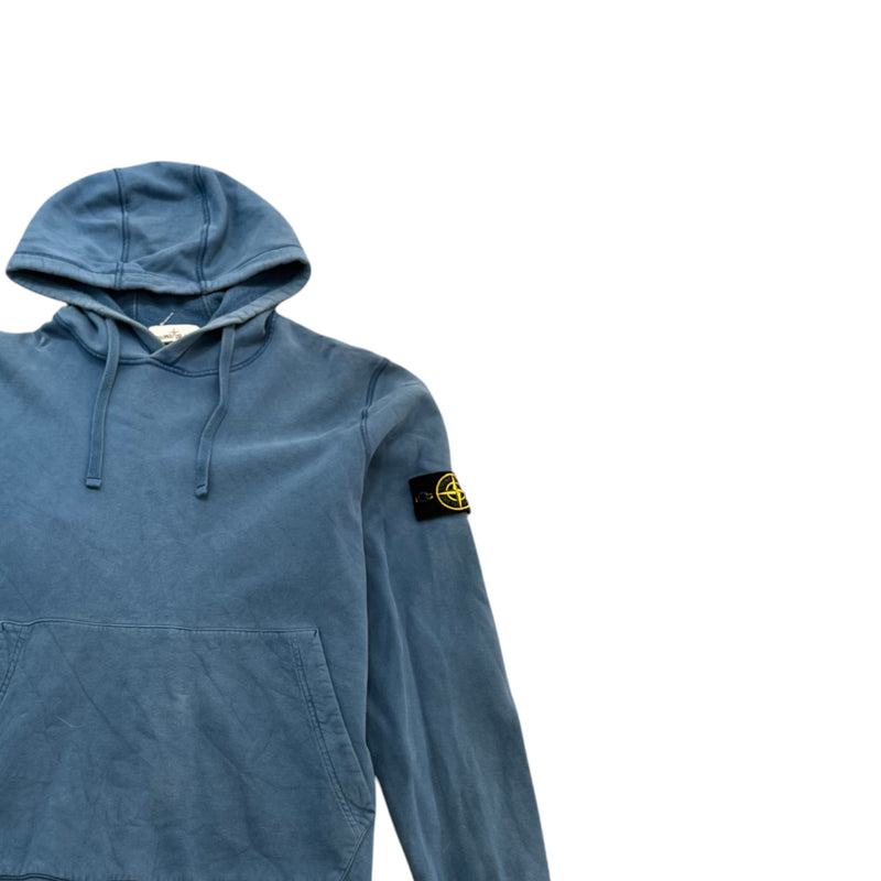 Men's Applique Logo Hoodie Blue Size XL