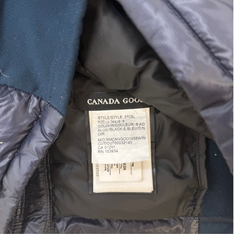 Women's HyBridge Lite Hoody Down Jacket Navy Size S / UK 8