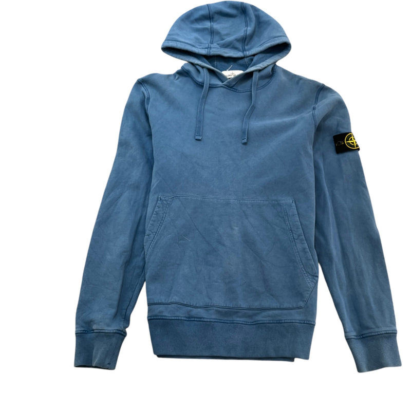 Men's Applique Logo Hoodie Blue Size XL