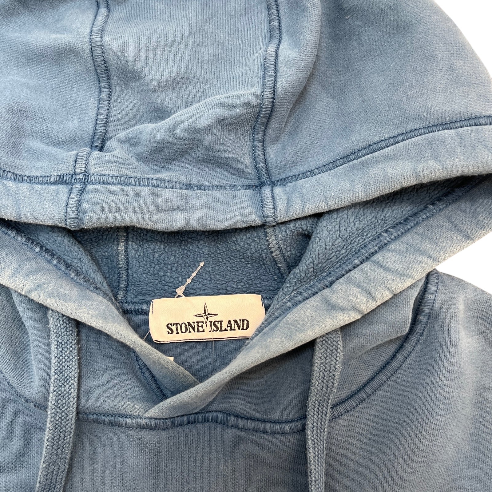 Men's Applique Logo Hoodie Blue Size XL - Photo 6