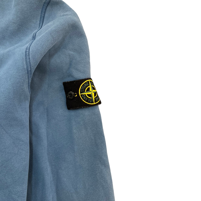Men's Applique Logo Hoodie Blue Size XL