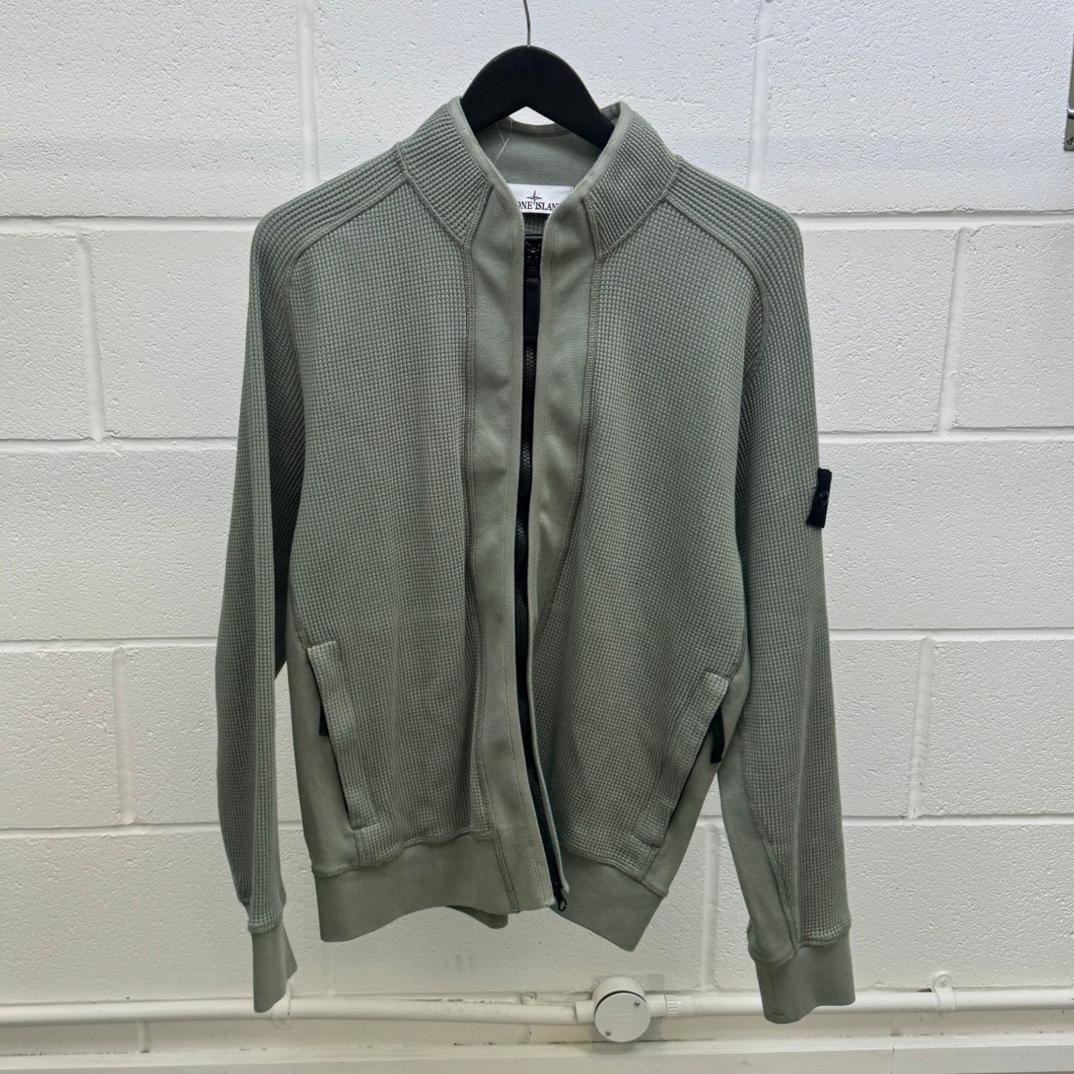 Men's Applique Logo Jacket Green Size M - Photo 9