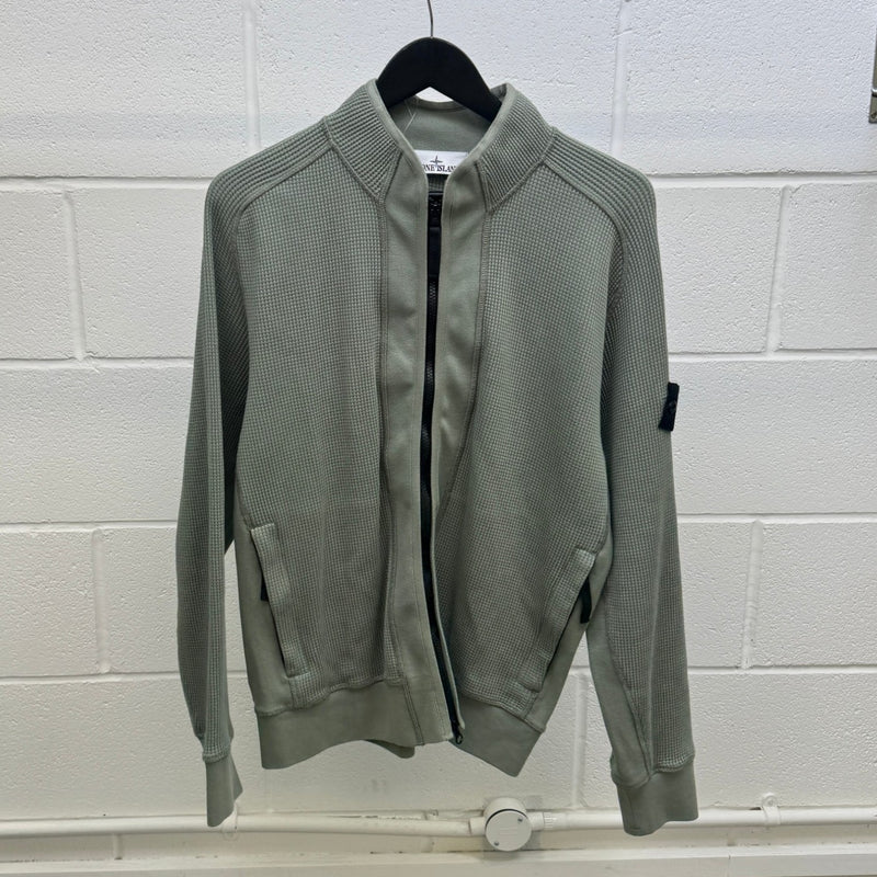 Men's Applique Logo Jacket Green Size M