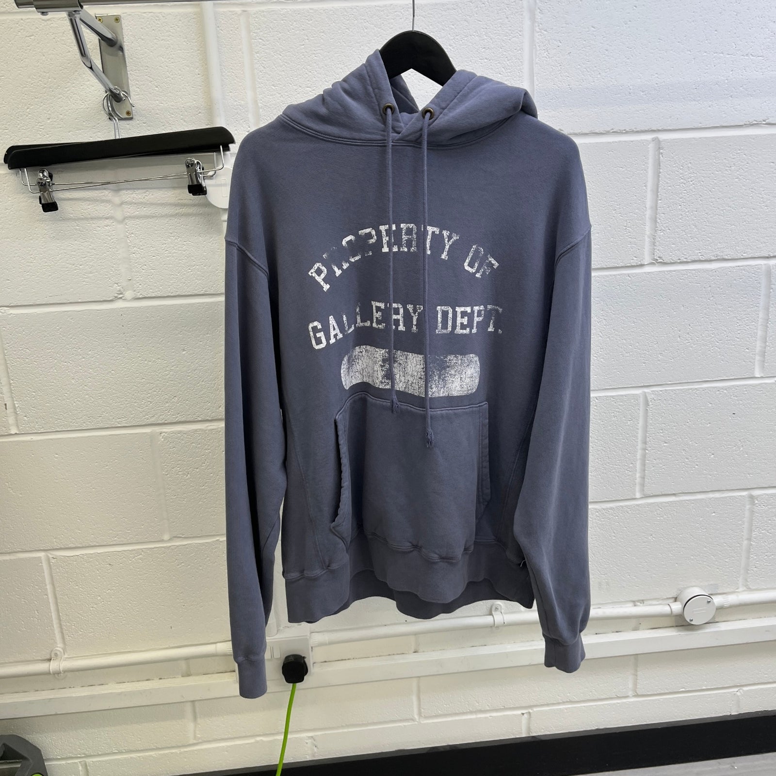 Men's Logo Print Hoodie Grey Size XL - Photo 10