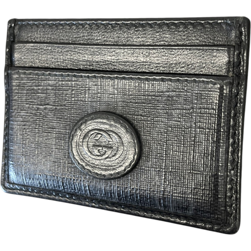 Men's Gg Supreme Card Holder Black
