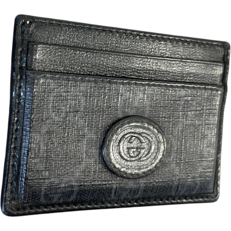 Men's Gg Supreme Card Holder Black