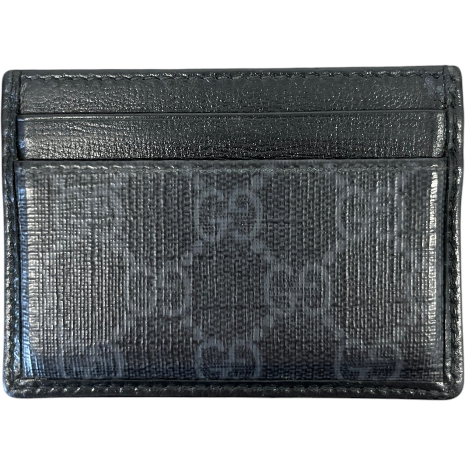 Men's Gg Supreme Card Holder Black - Photo 2