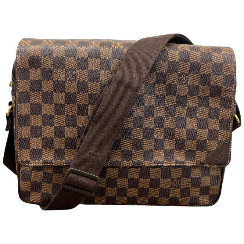 Men's Damier Ebene Shelton Mm Messenger Bag Brown