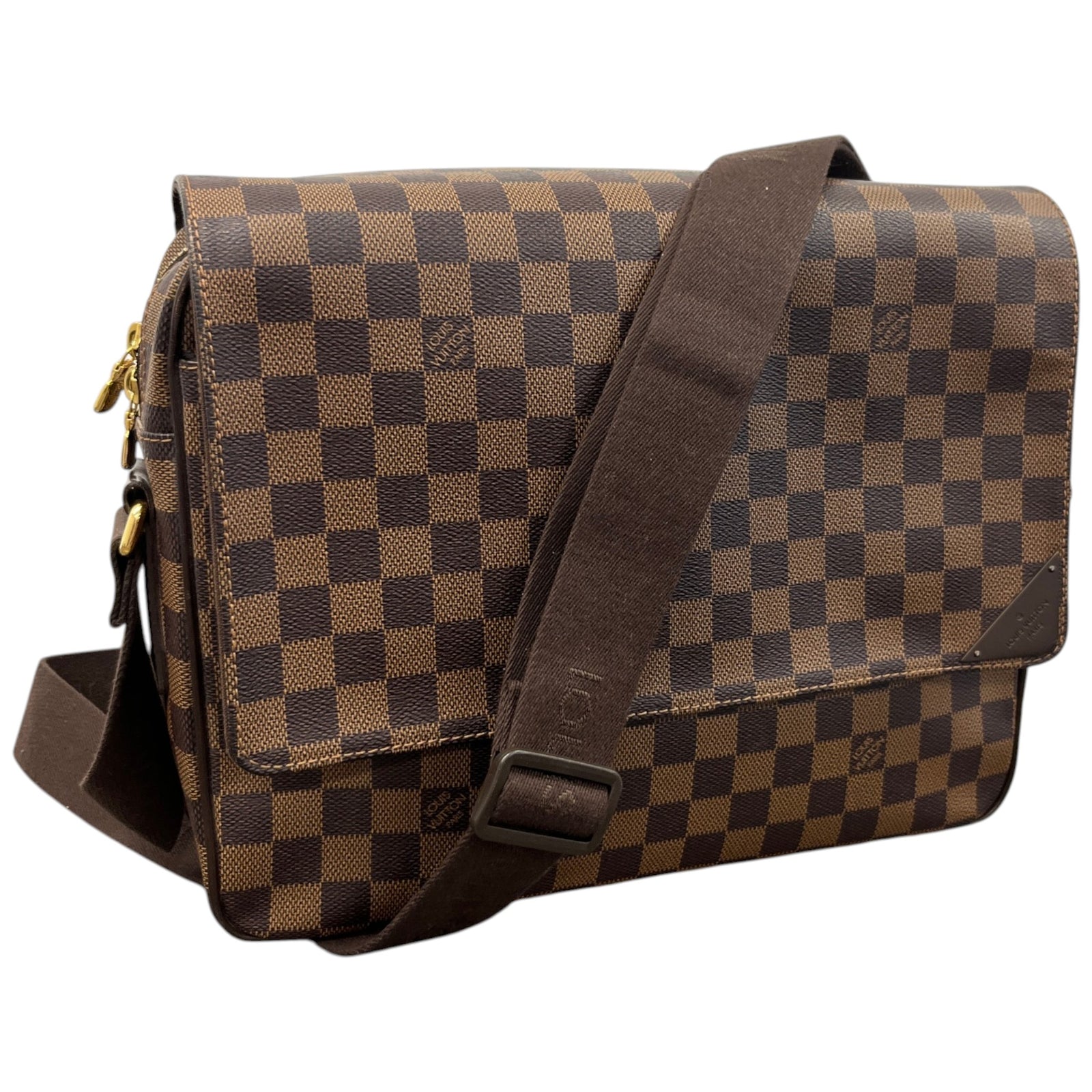 Men's Damier Ebene Shelton Mm Messenger Bag Brown - Photo 4