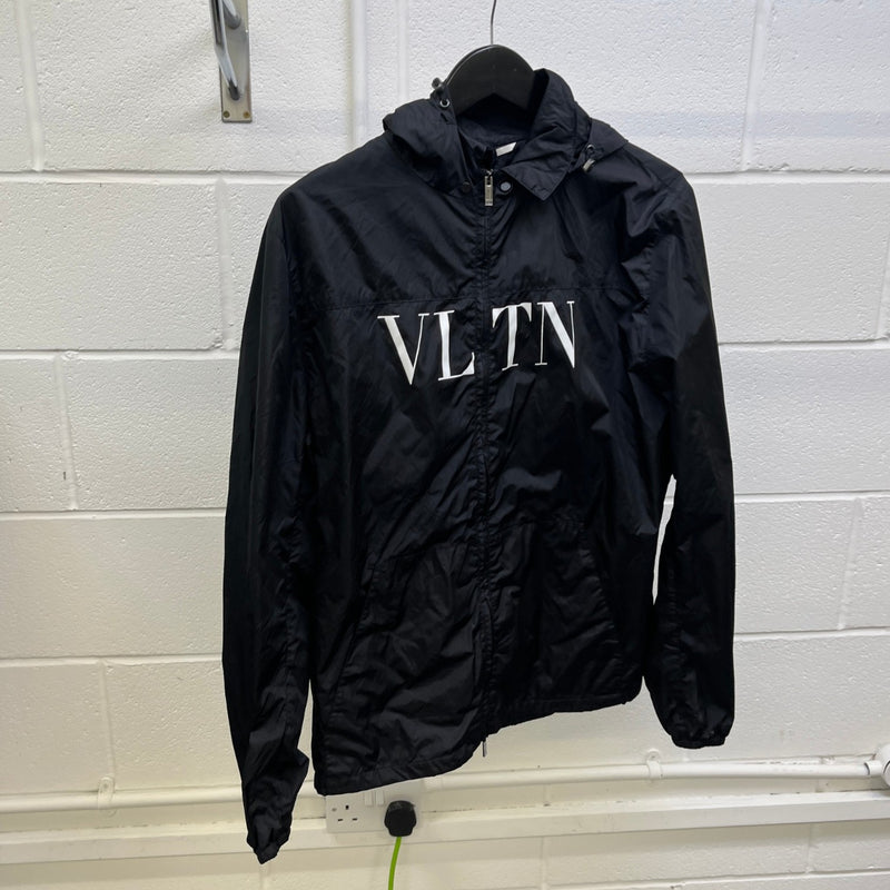 Men's Logo Print Windbreaker Black Size IT 50 / L
