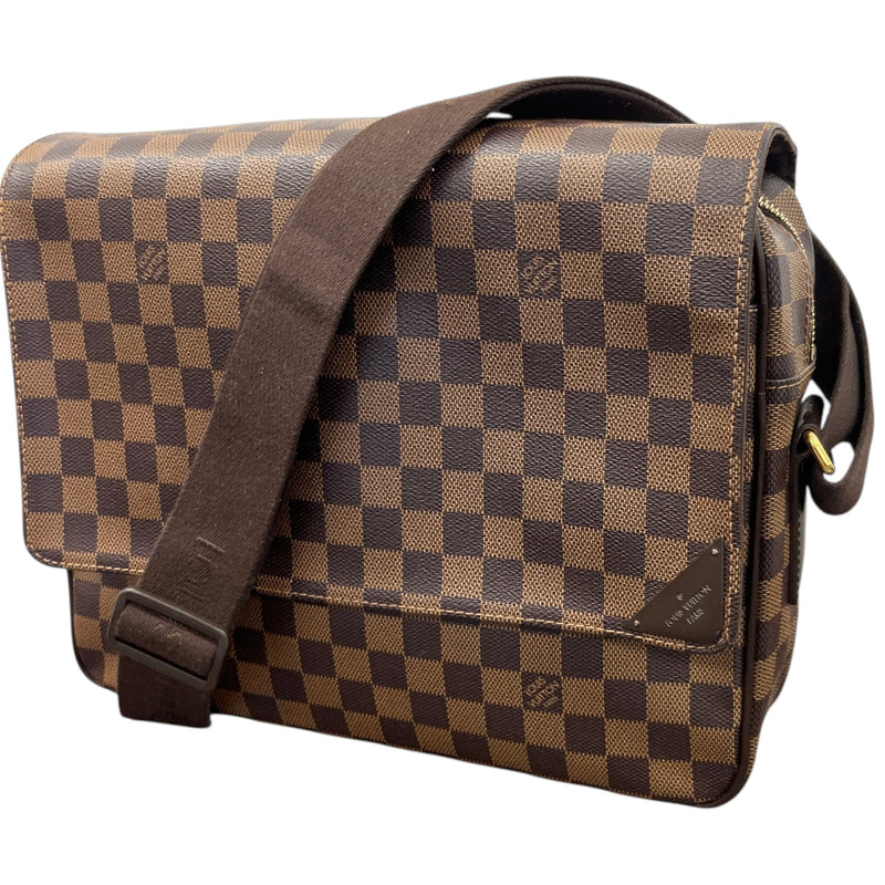 Men's Damier Ebene Shelton Mm Messenger Bag Brown