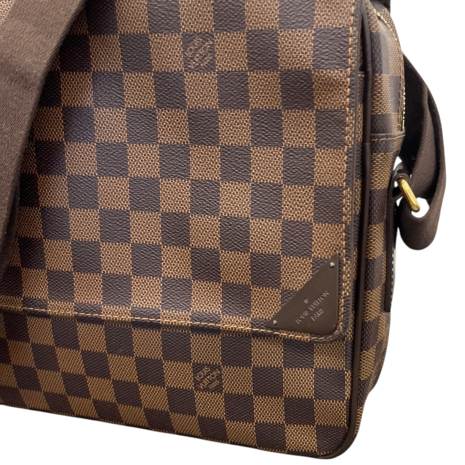 Men's Damier Ebene Shelton Mm Messenger Bag Brown - Photo 10