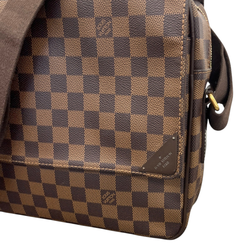Men's Damier Ebene Shelton Mm Messenger Bag Brown