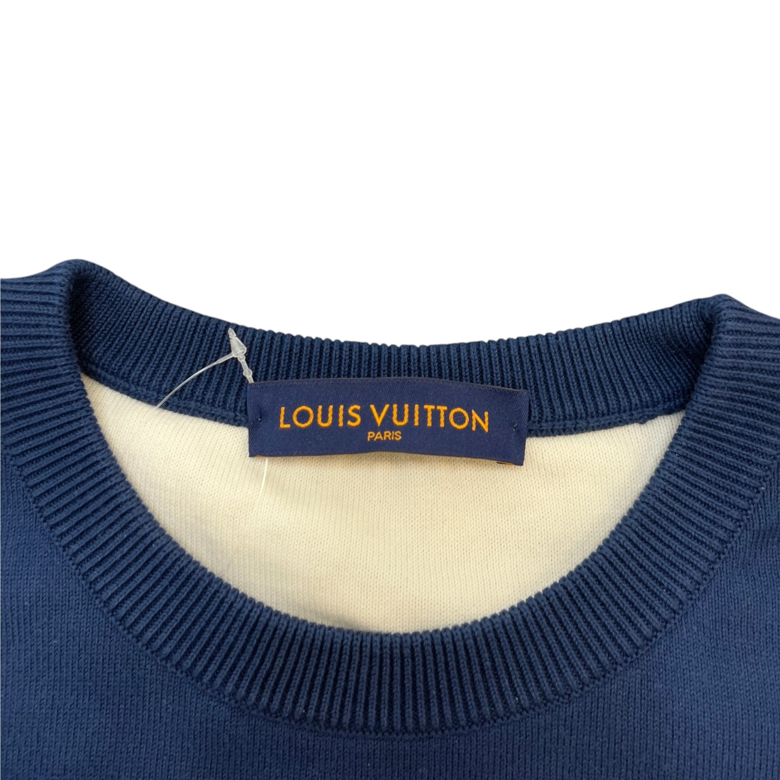 Men's Gradient Monogram Sweatshirt Navy Size XL - Photo 5