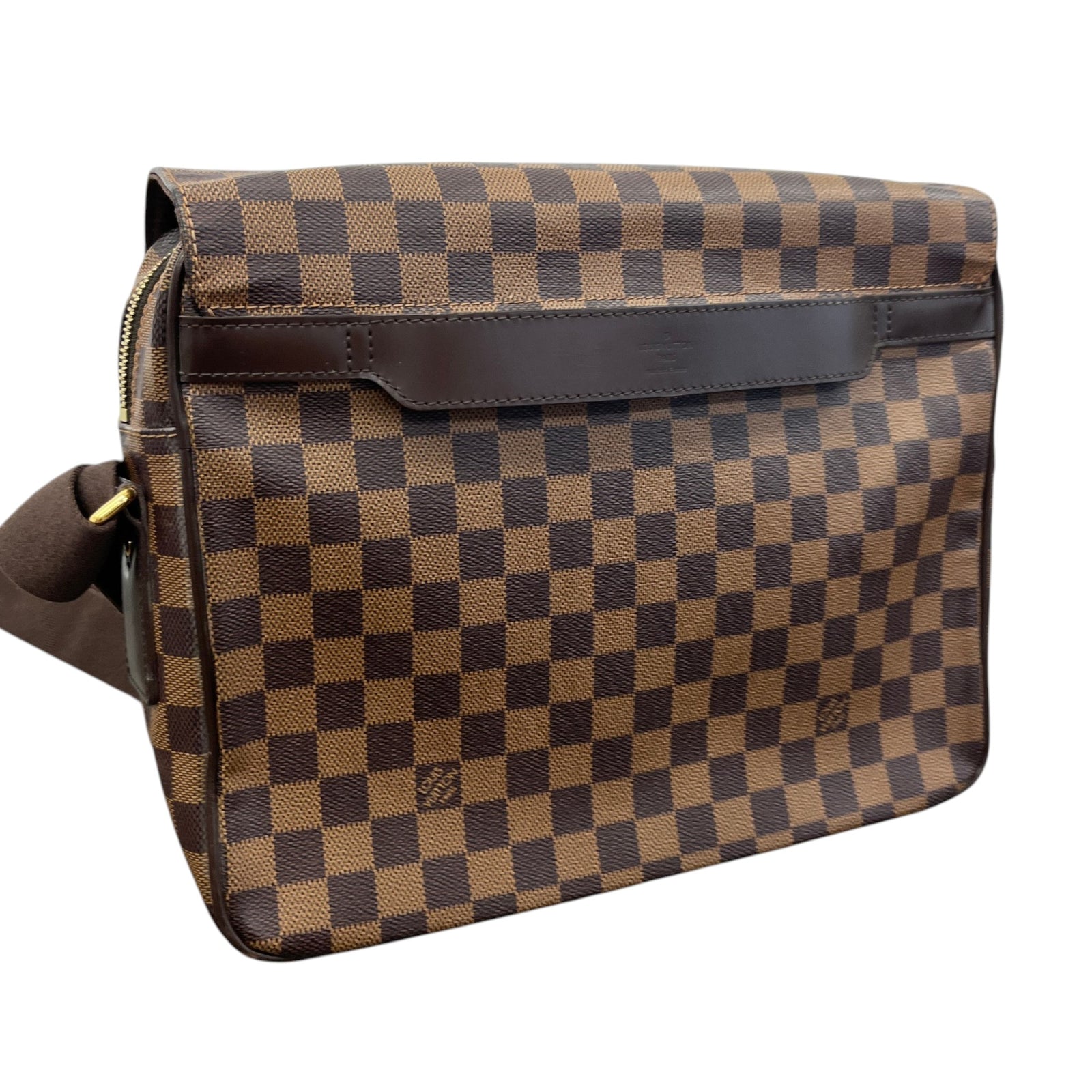 Men's Damier Ebene Shelton Mm Messenger Bag Brown - Photo 8