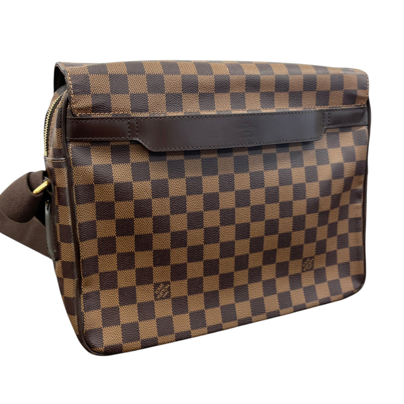 Men's Damier Ebene Shelton Mm Messenger Bag Brown
