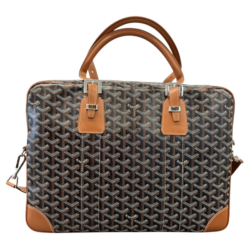 Men's Goyardine Ambassade Briefcase Brown