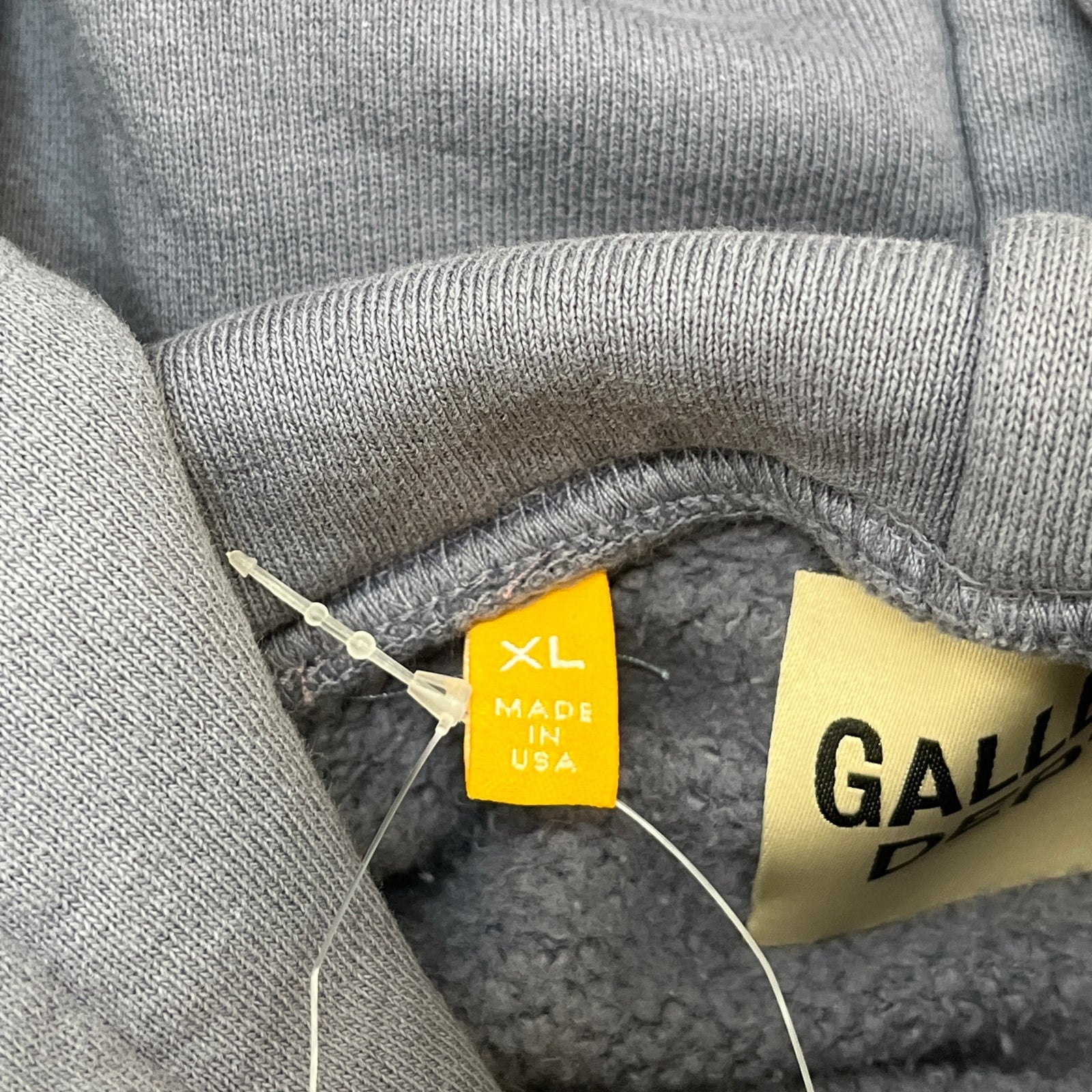 Men's Logo Print Hoodie Grey Size XL - Photo 6