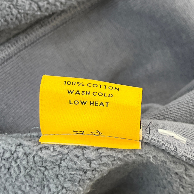 Men's Logo Print Hoodie Grey Size XL