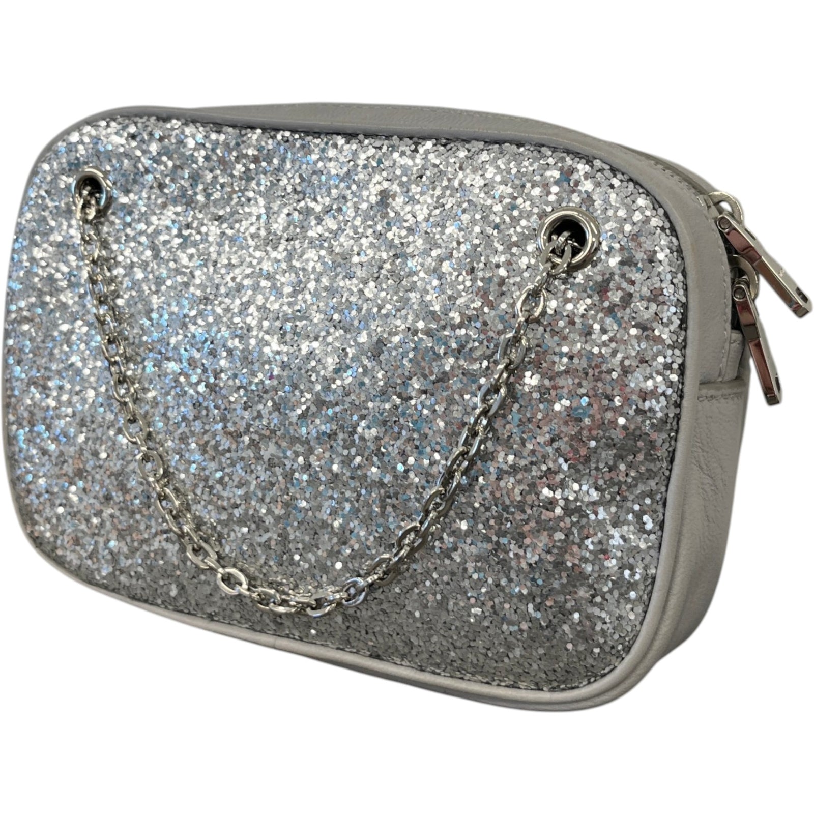 Women's Glitter Bag Silver - Photo 9