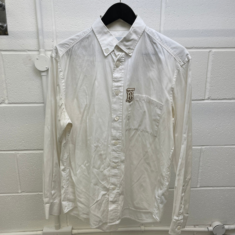 Men's Monogram Motif Shirt White Size M