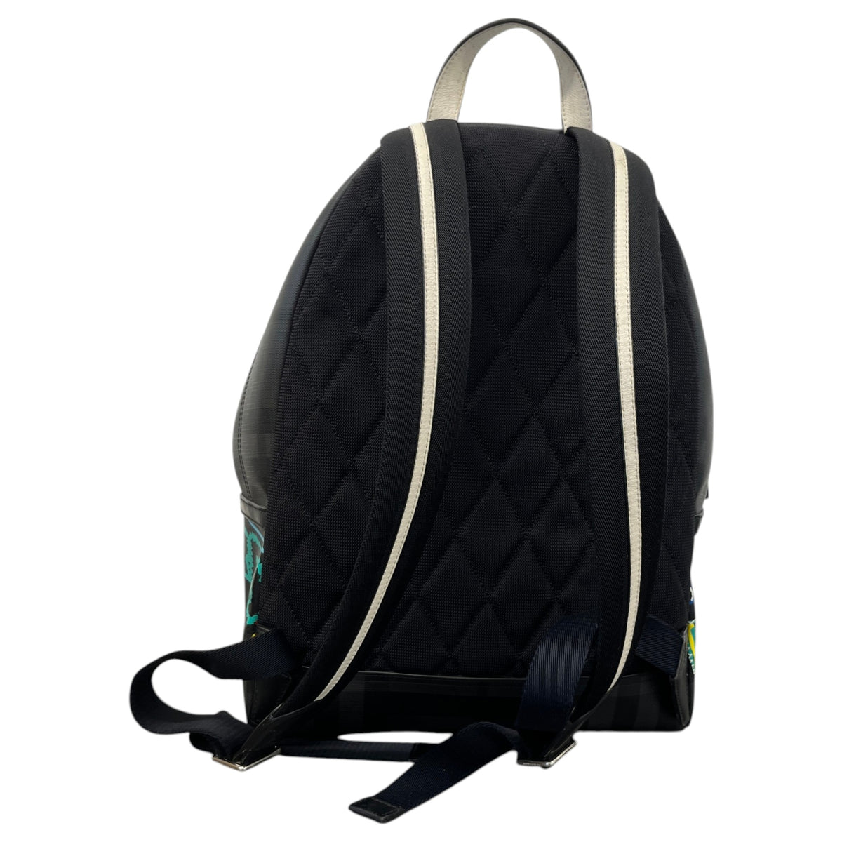 Men's Graphic Check Graffiti Backpack Black - Photo 3