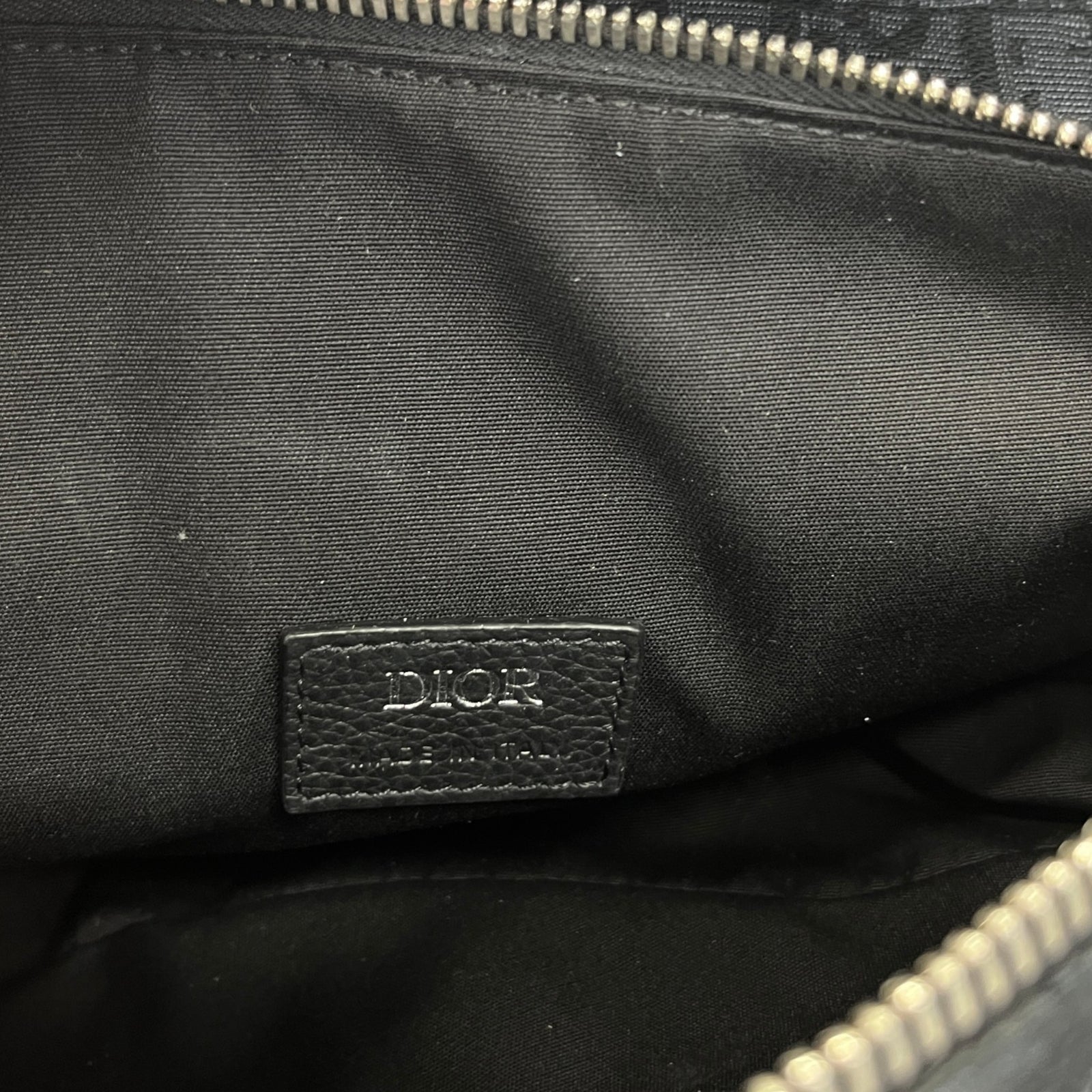 Men's Oblique Saddle Messenger Bag Black - Photo 10