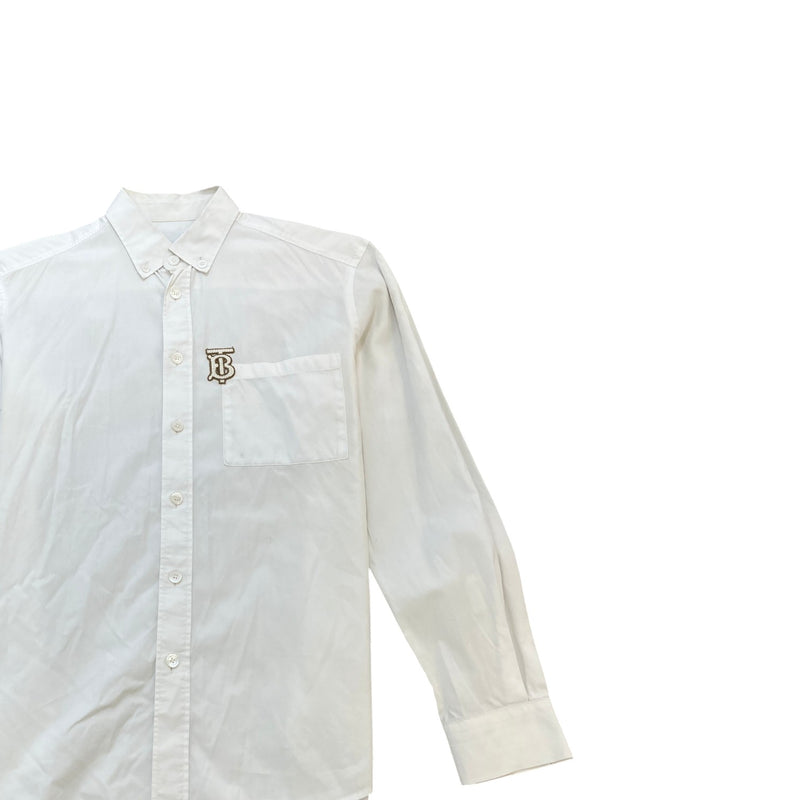 Men's Monogram Motif Shirt White Size M