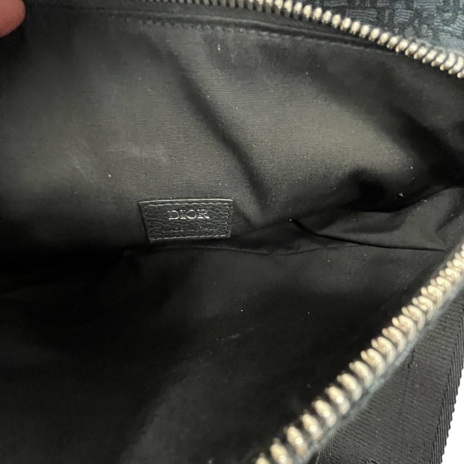 Men's Oblique Saddle Messenger Bag Black - Photo 11