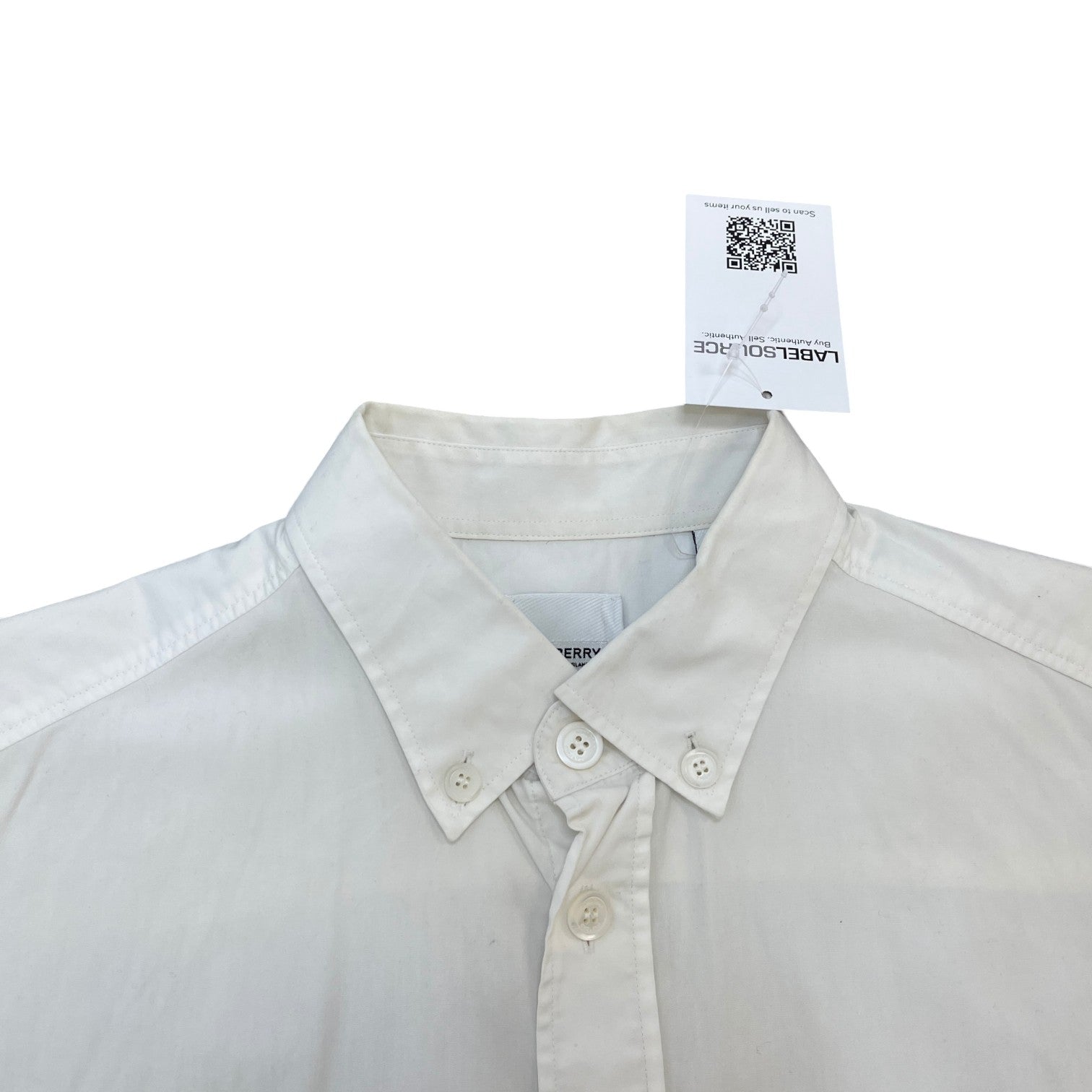 Men's Monogram Motif Shirt White Size M - Photo 6