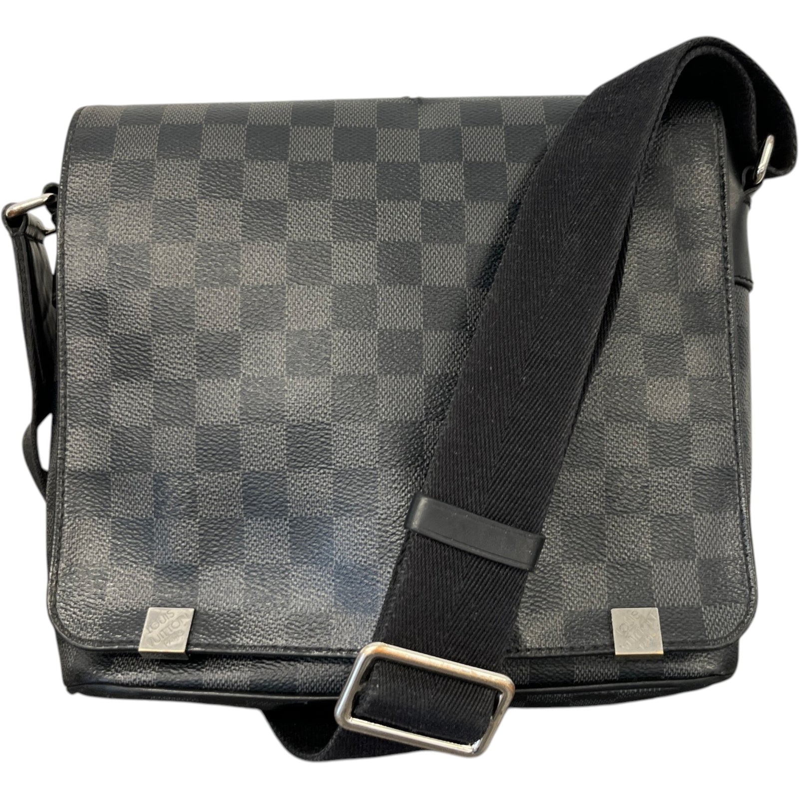 Men's Damier Graphite District Pm Messenger Bag Black - Photo 1