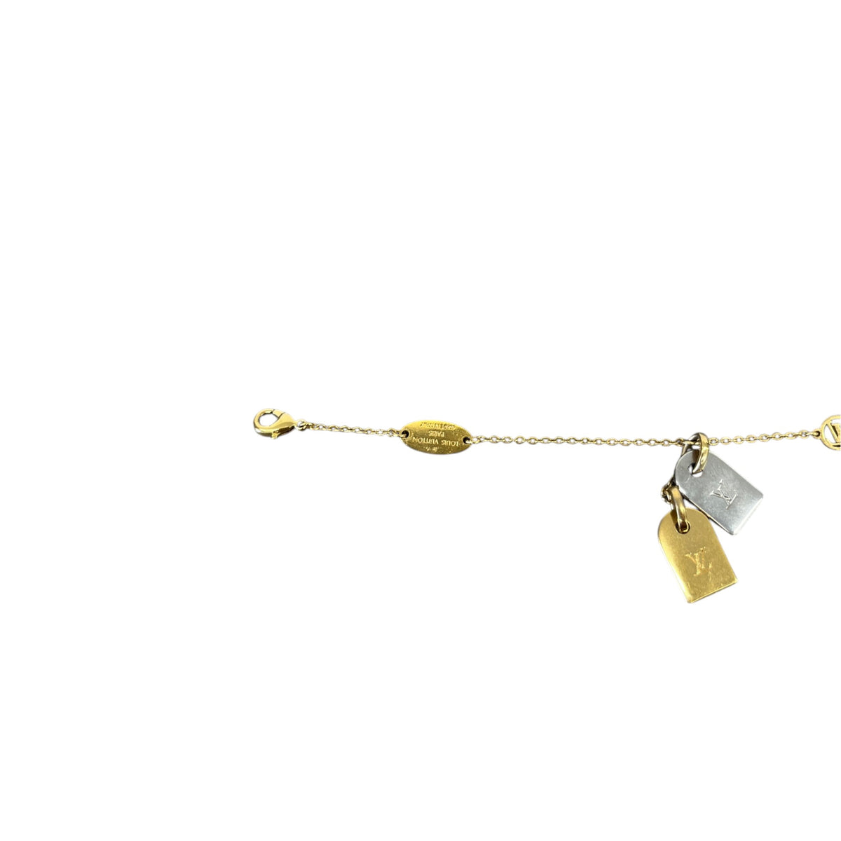 Women's Miniature Padlock Charms Bracelet Gold - Photo 3