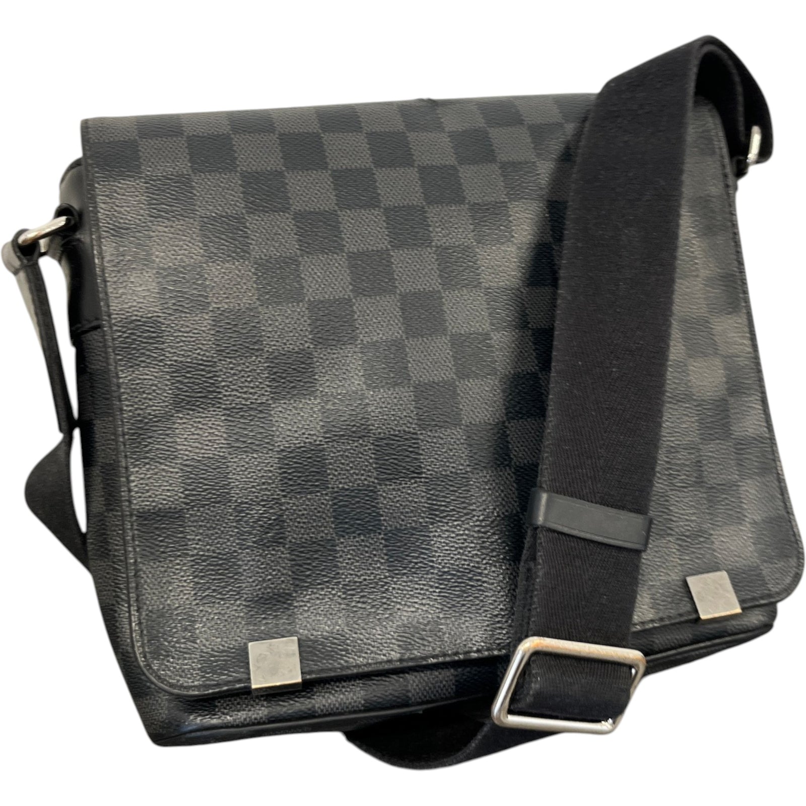 Men's Damier Graphite District Pm Messenger Bag Black - Photo 4
