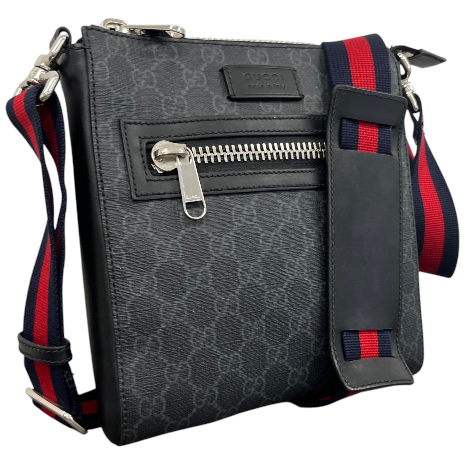 Men's Gg Supreme Messenger Bag Black - Photo 4