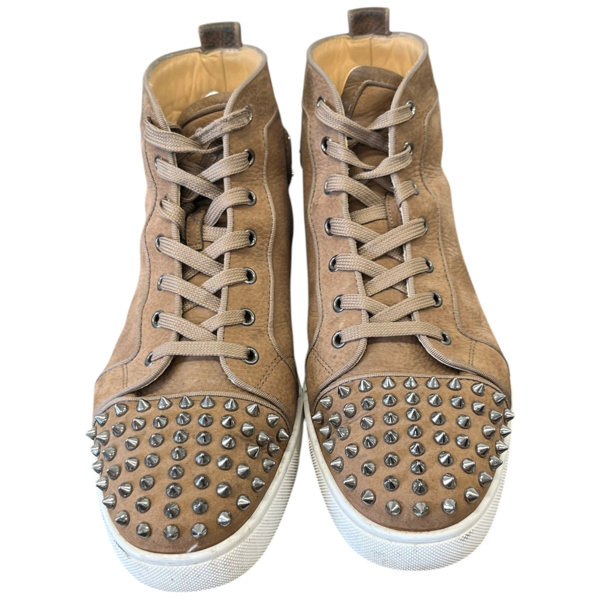 Men's Louis Spikes High Trainers Brown Size UK 11 / EU 45 - Photo 6