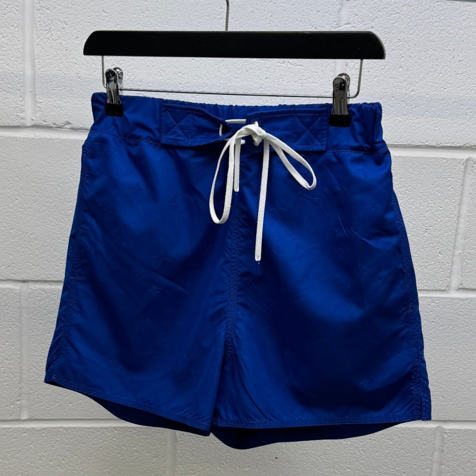 Men's Monogram 3D Pocket Swim Shorts Blue Size S - Photo 7