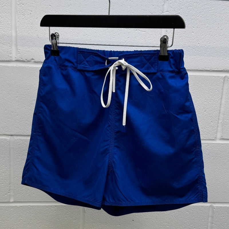 Men's Monogram 3D Pocket Swim Shorts Blue Size S