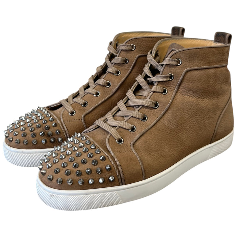 Men's Louis Spikes High Trainers Brown Size UK 11 / EU 45