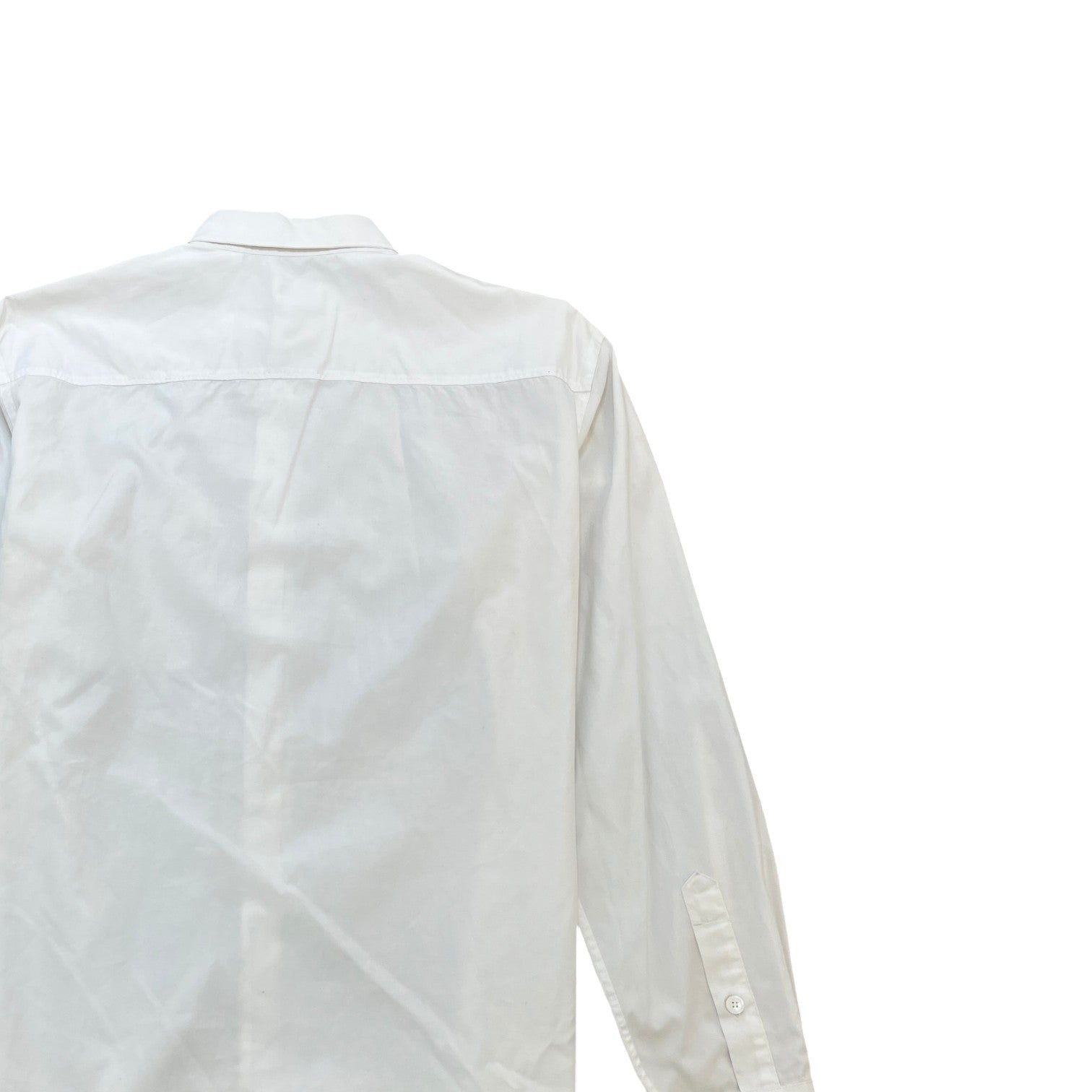 Men's Monogram Motif Shirt White Size M - Photo 4
