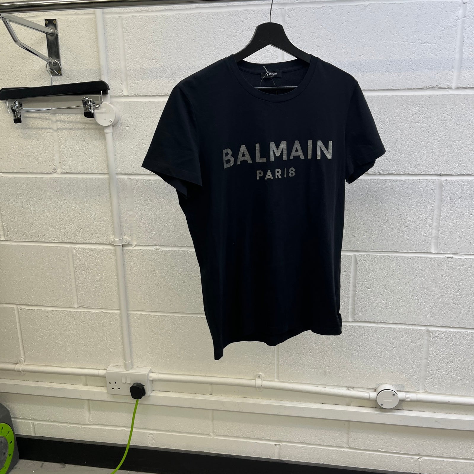 Men's Logo Print T-Shirt Black Size S - Photo 8