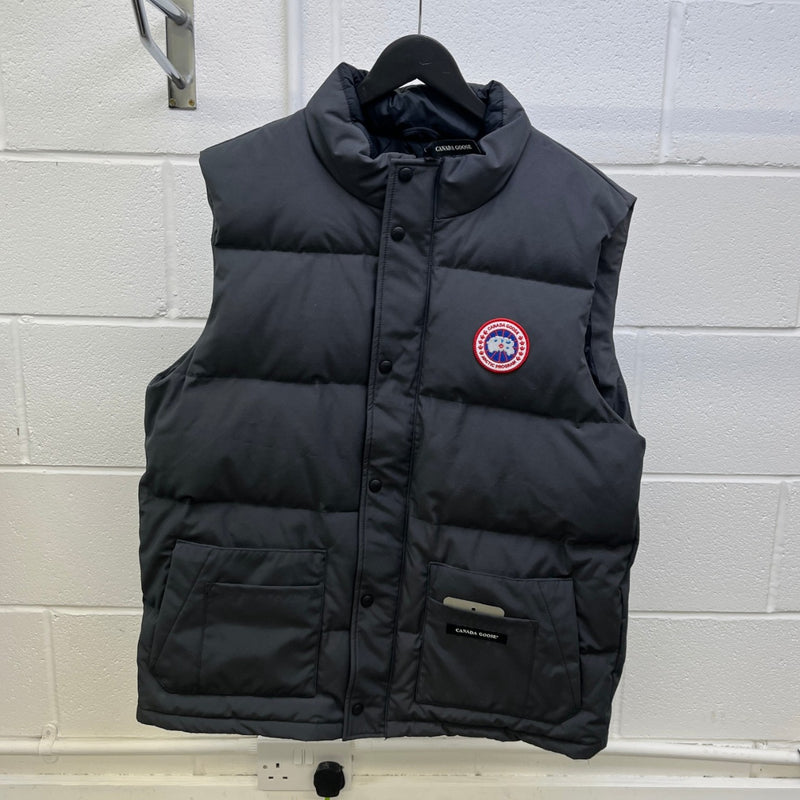 Men's Freestyle Crew Vest Gilet Grey Size XL