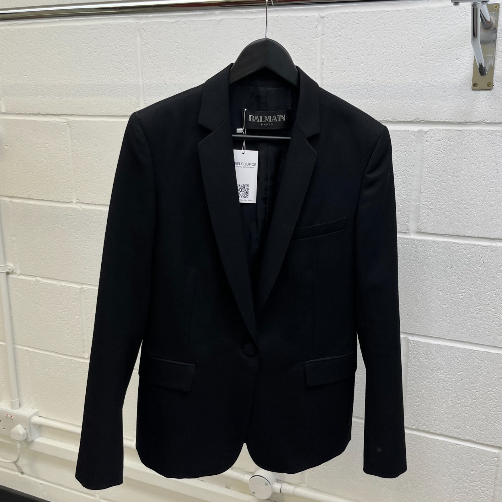 Women's Satin Lapel Double Breasted Jacket Black Size IT 38 / UK 6 - Photo 8