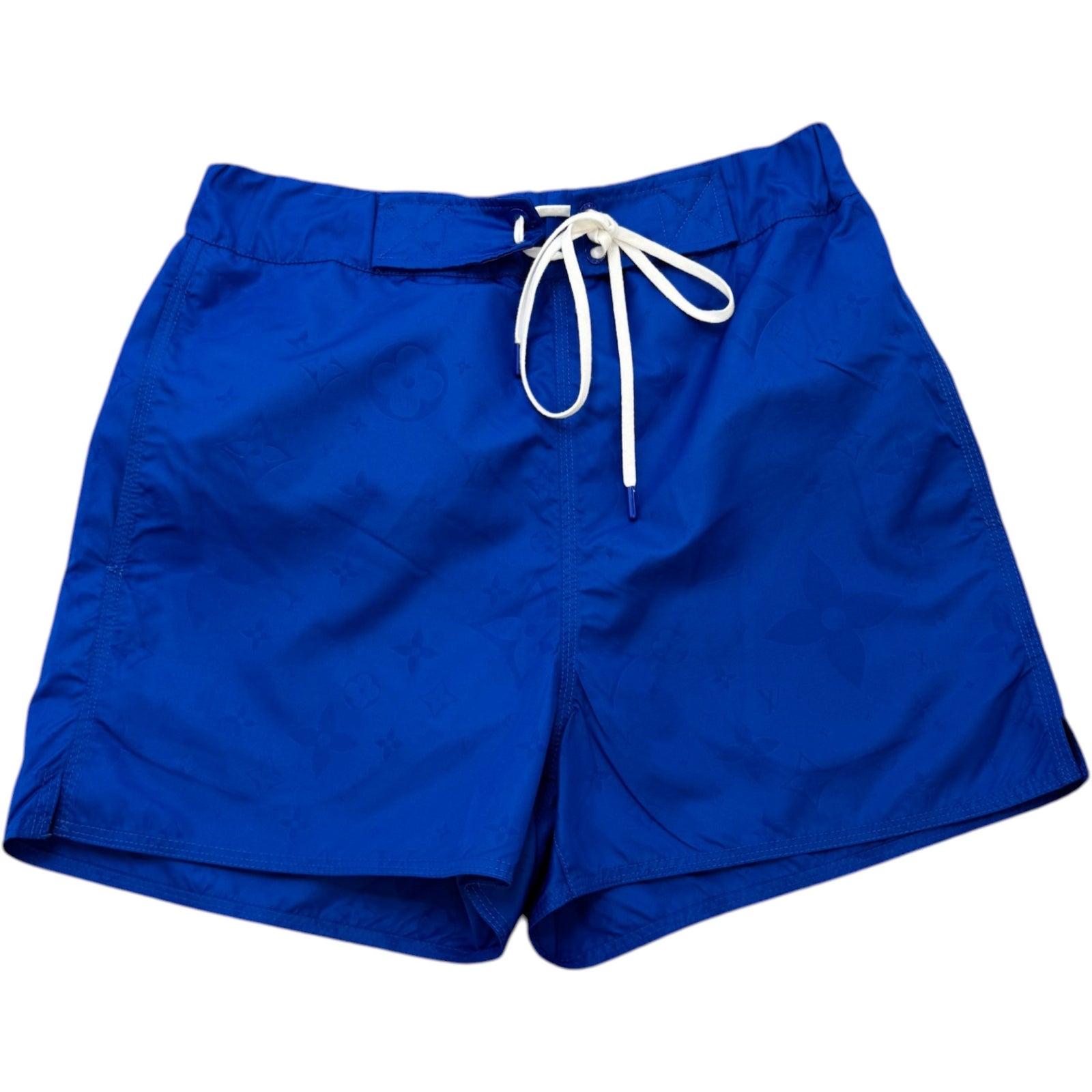 Men's Monogram 3D Pocket Swim Shorts Blue Size S - Photo 1