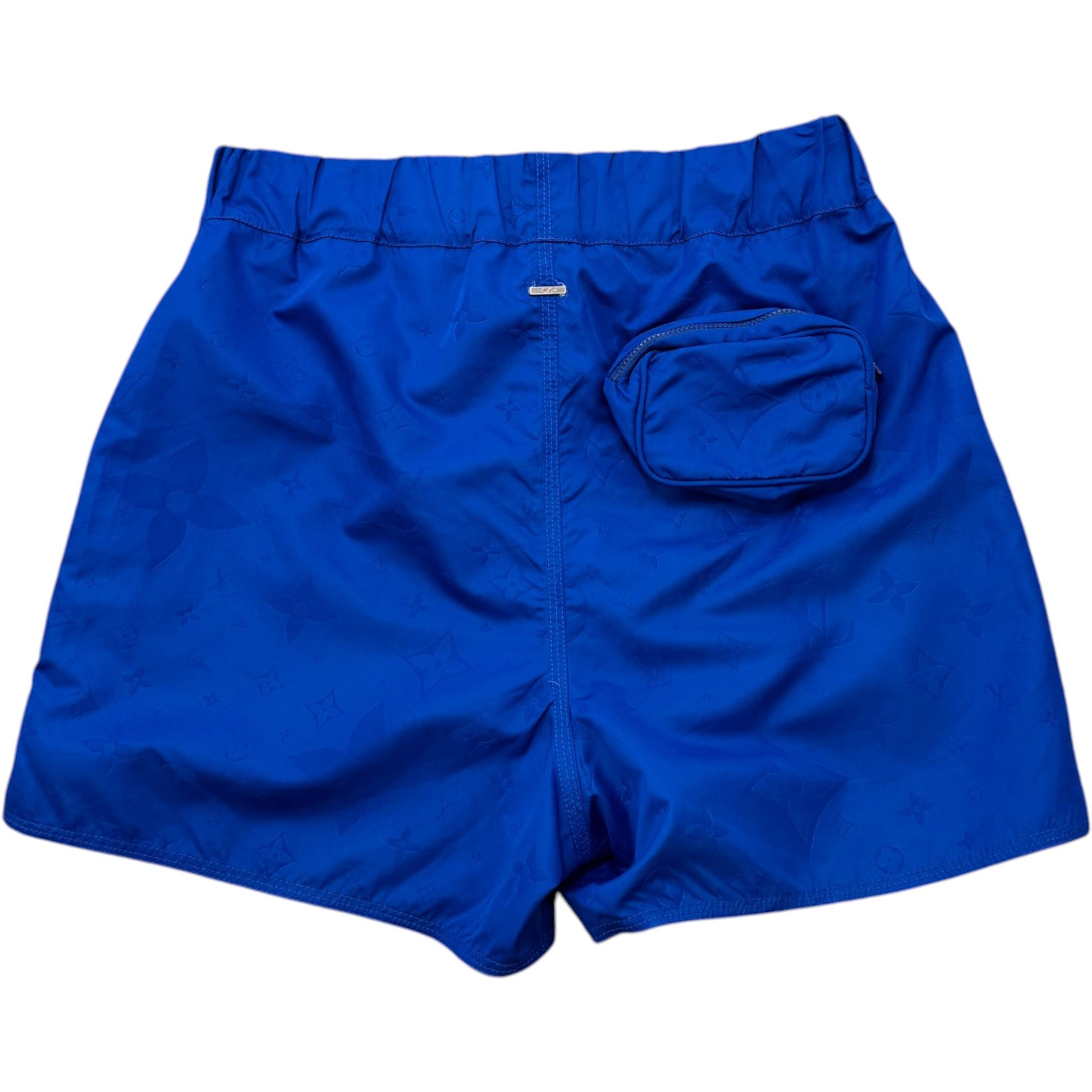 Men's Monogram 3D Pocket Swim Shorts Blue Size S - Photo 2
