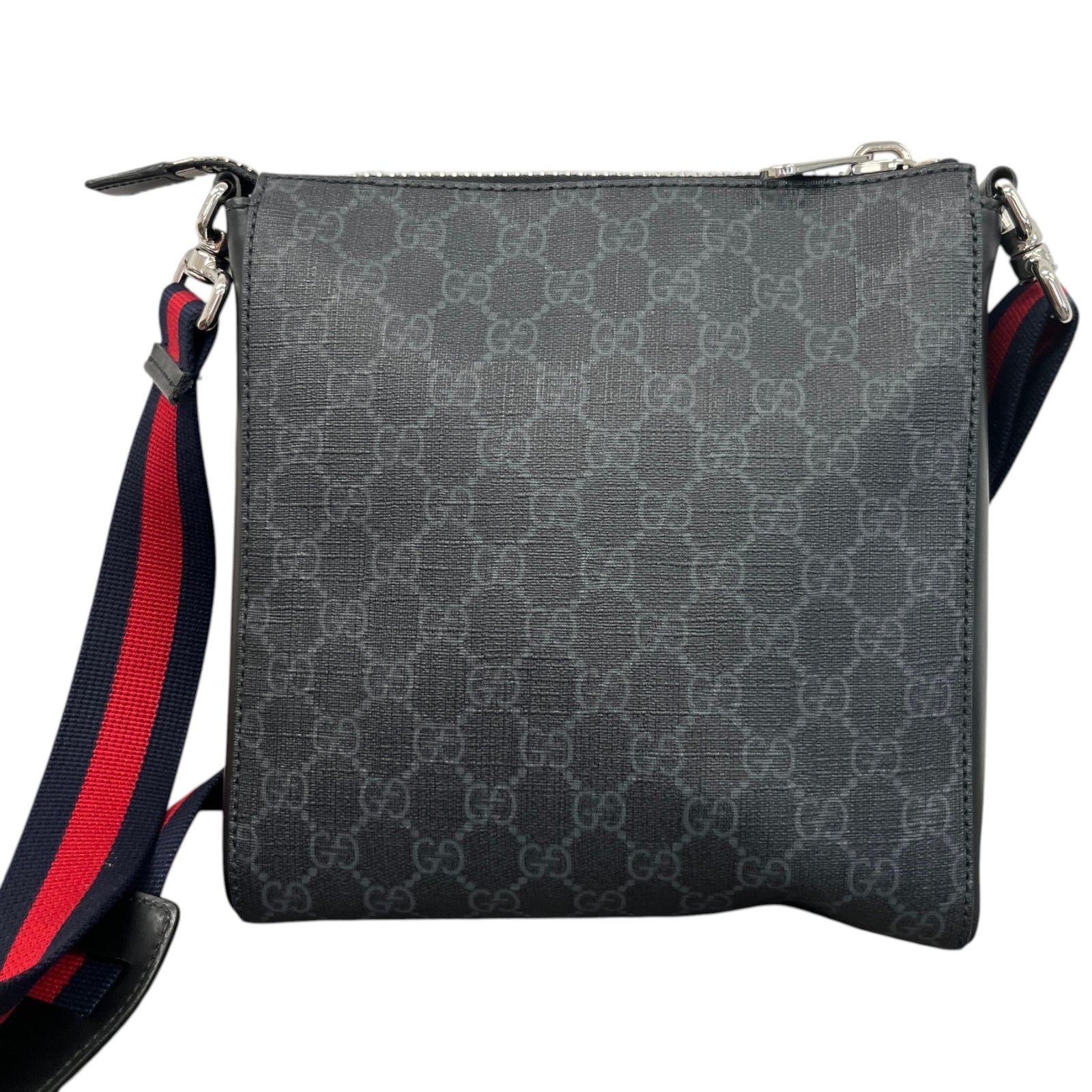 Men's Gg Supreme Messenger Bag Black - Photo 3