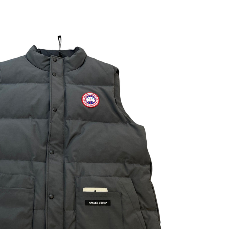 Men's Freestyle Crew Vest Gilet Grey Size XL
