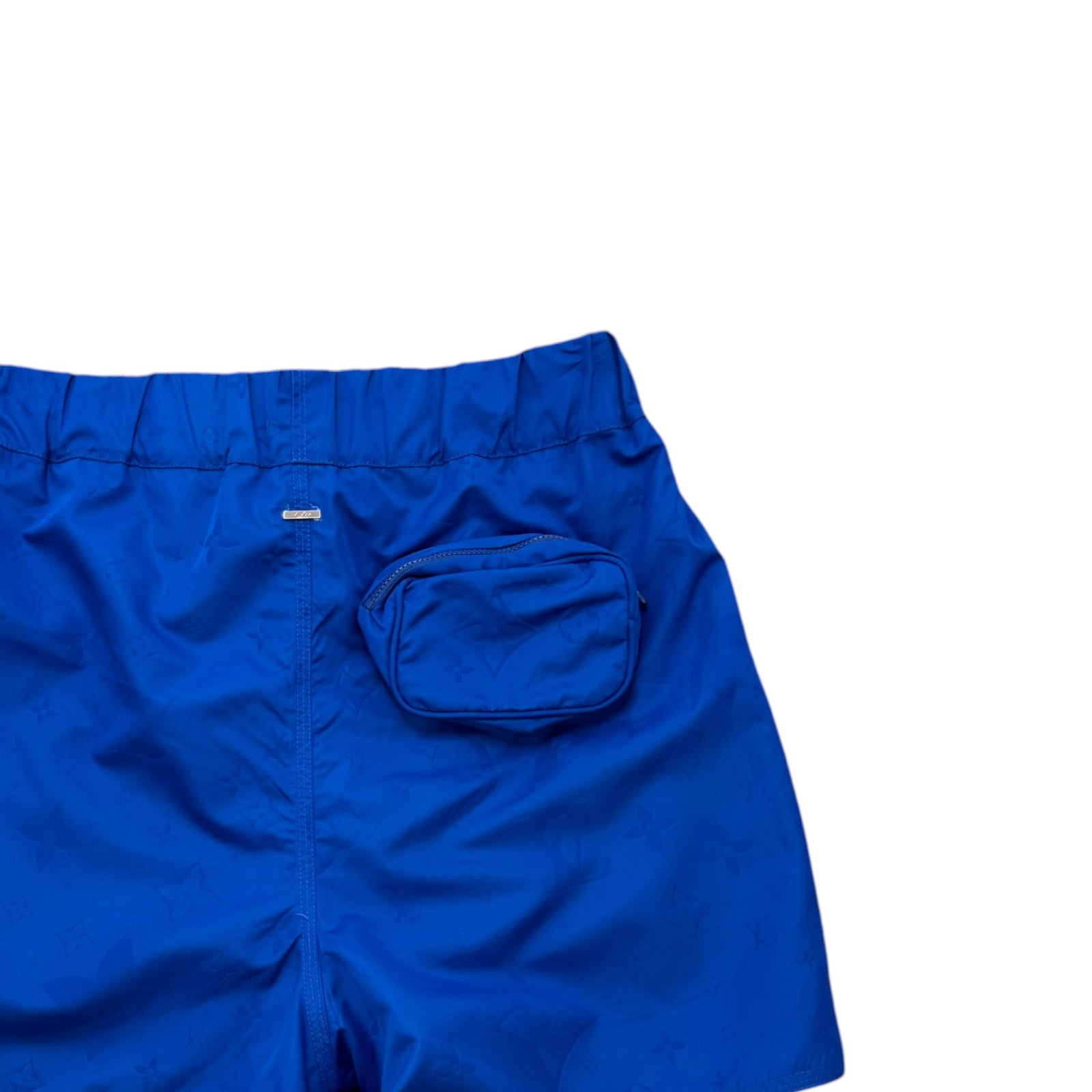 Men's Monogram 3D Pocket Swim Shorts Blue Size S - Photo 4